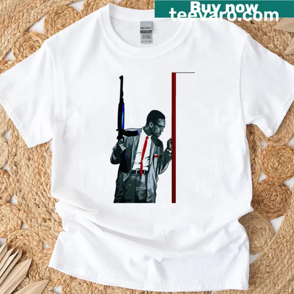 T-shirt featuring the phrase 'By Any Means Necessary' in bold text