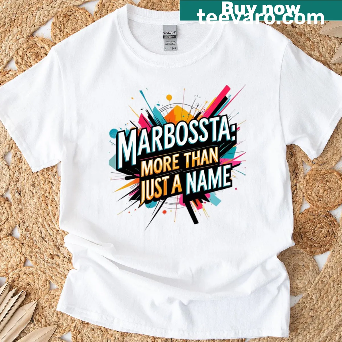 Humorous T-shirt with the phrase 'Marbosta Is More Than Just A Name' — on a men's t-shirt