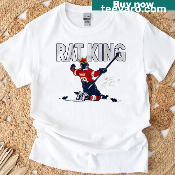 Matthew Tkachuk t-shirt featuring humorous rat king design.