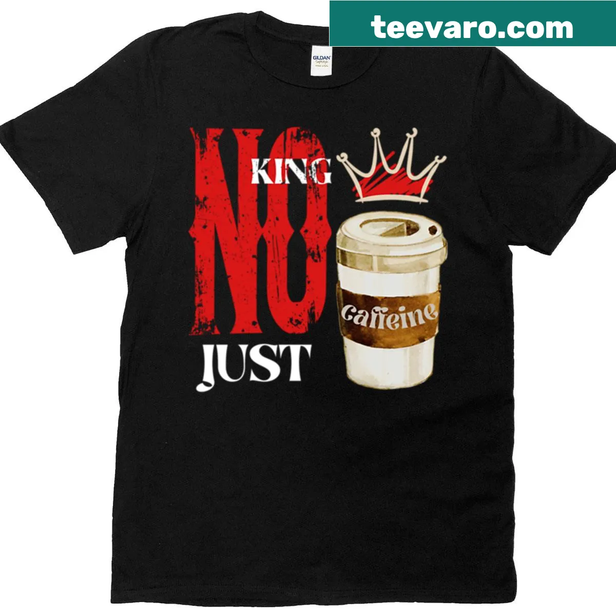 Funny T-shirt with a coffee quote for office workers — on a men's t-shirt