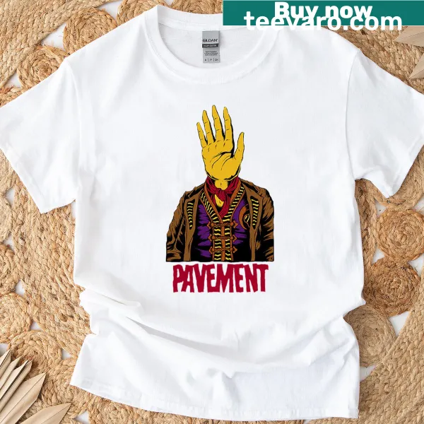 Band T-shirt featuring Pavement logo