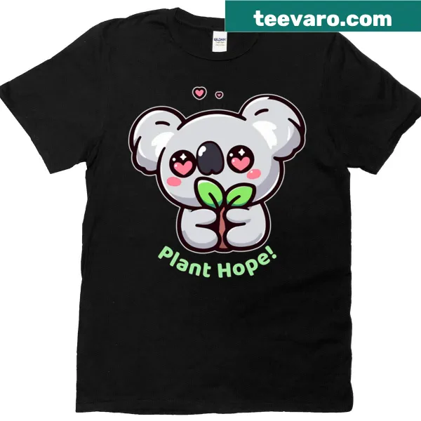 Inspirational Plant Hope t-shirt with nature-themed graphic