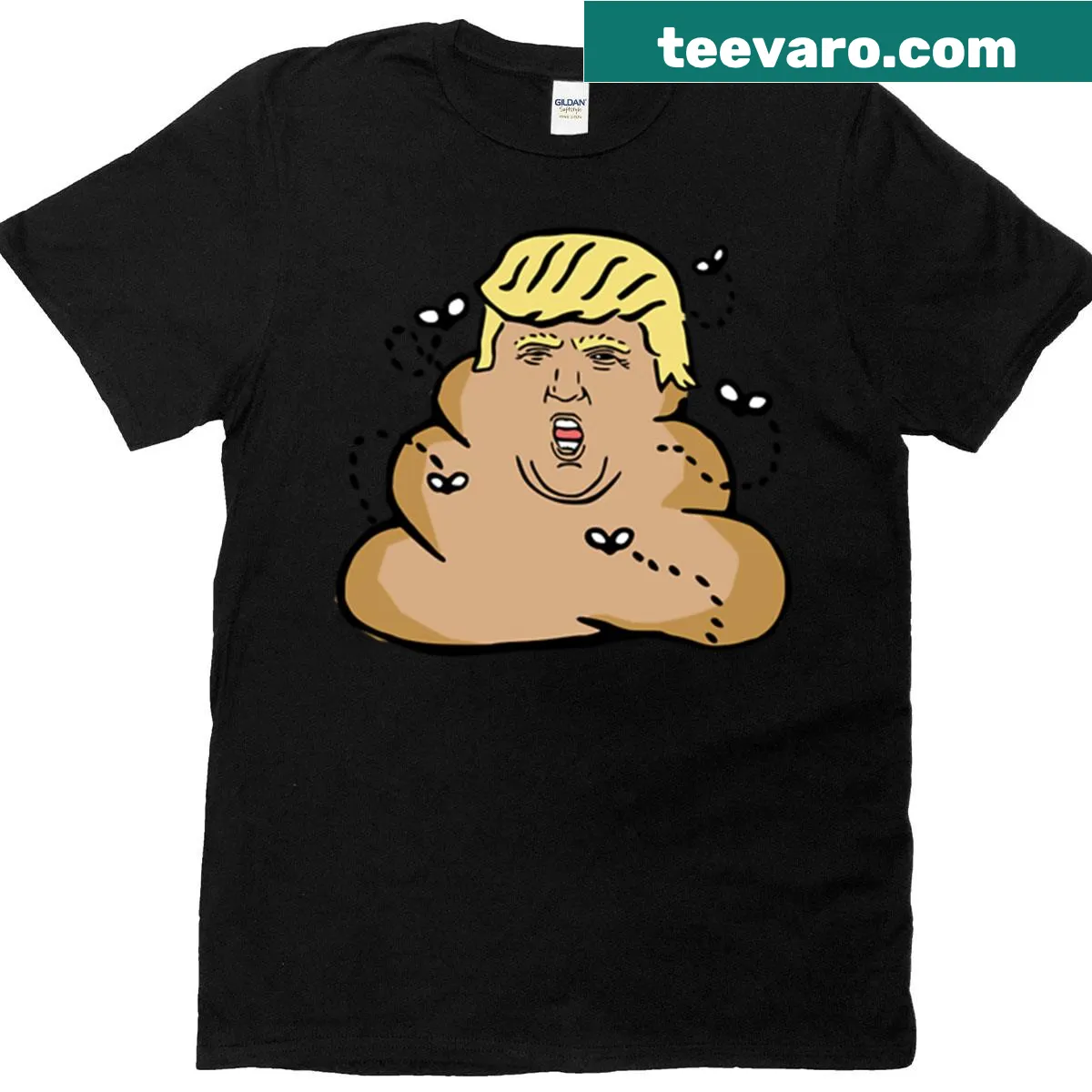 Humorous political satire graphic on a T-shirt — on a men's t-shirt