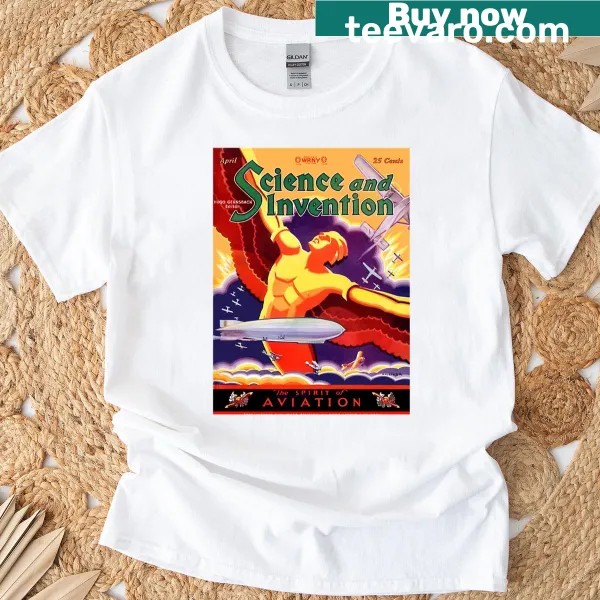 Bold t-shirt with Science And Invention 041929 phrase