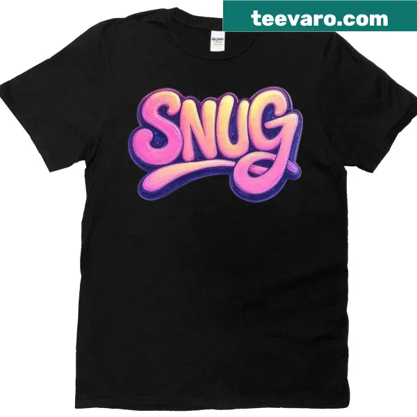 Cute t-shirt with a snug theme, perfect for comfort and relaxation