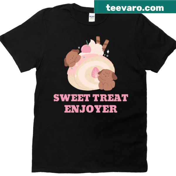 Typography design T-shirt celebrating a sweet treat lover