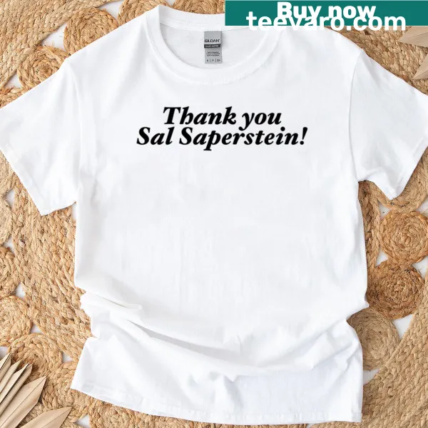Thank You Sal Saperstein T-shirt featuring nostalgic text