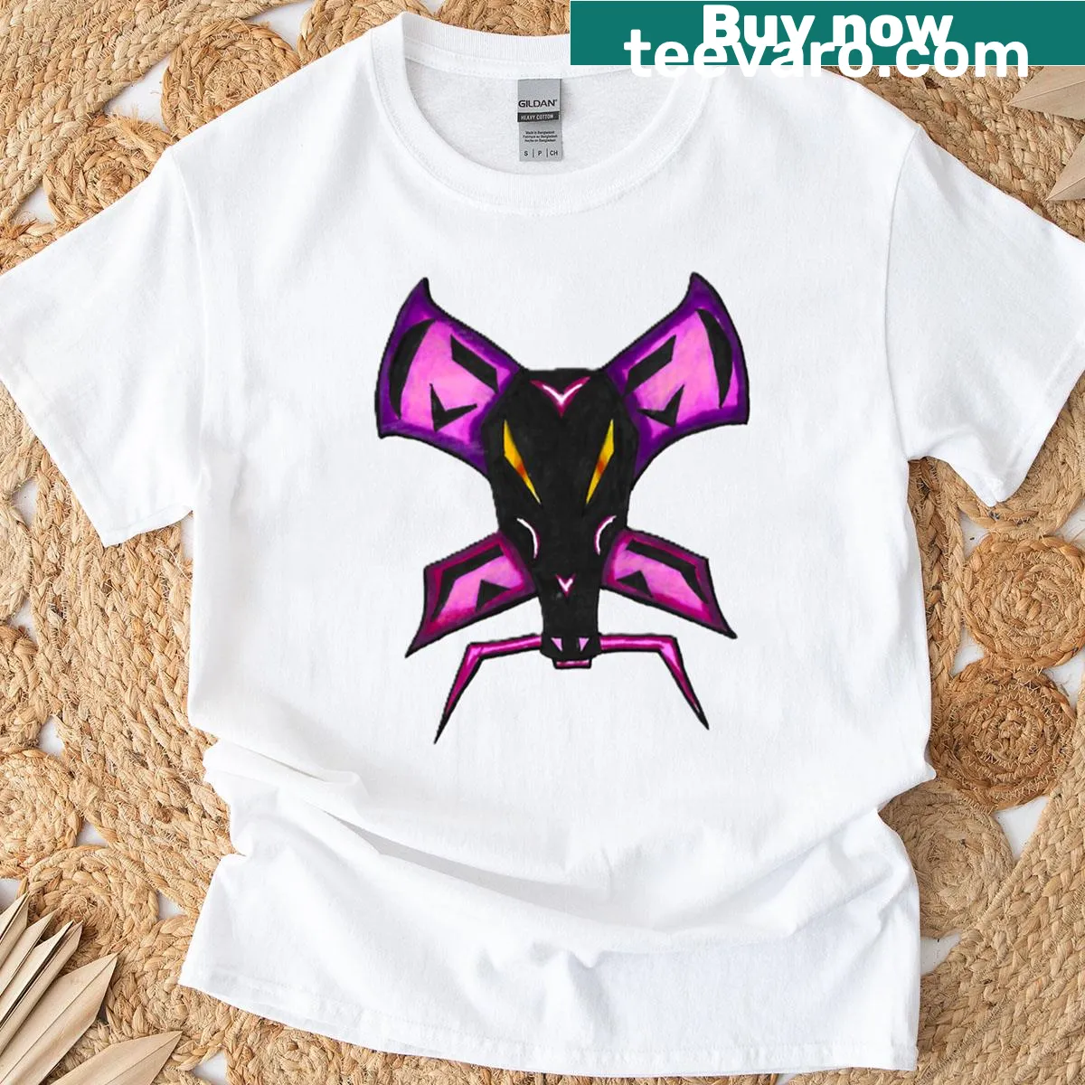 Cartoon-style dragon soaring through clouds in a playful design — on a men's t-shirt