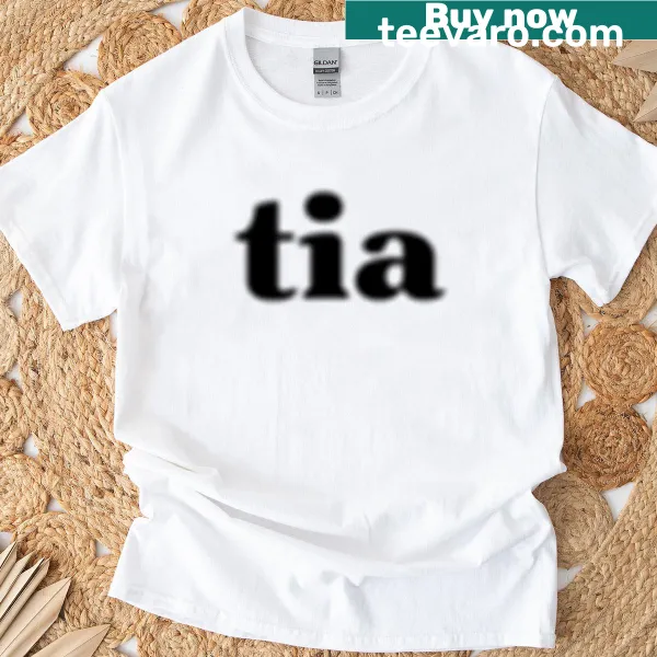 Minimalist t-shirt featuring the word Tia