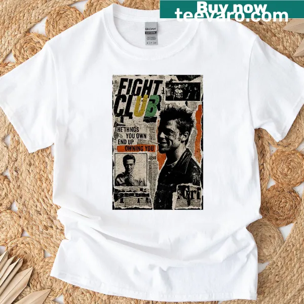 Artistic T-shirt with an urban critique illustration, expressing discontent