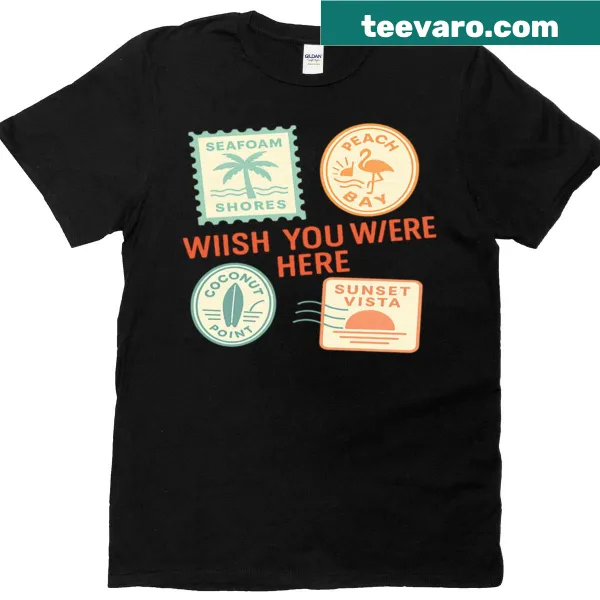 Vintage travel stampbook design on a retro style t-shirt