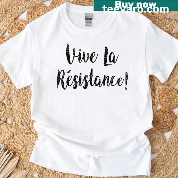Typographic graphic T-shirt with an anti-Trump resistance message