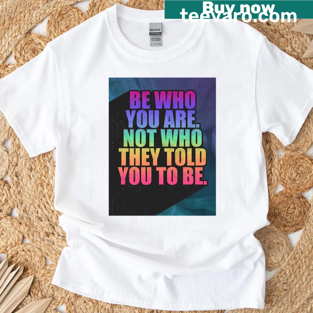 Inspirational t-shirt featuring the phrase 'Who You Are' in stylish typography — on a men's t-shirt