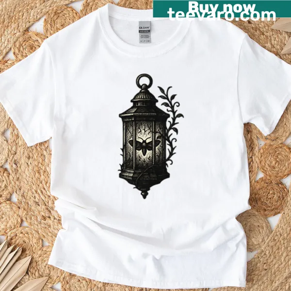 Witch Lantern t-shirt with a magical glowing lantern graphic