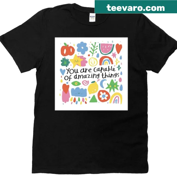 Inspirational typography T-shirt with motivation quote