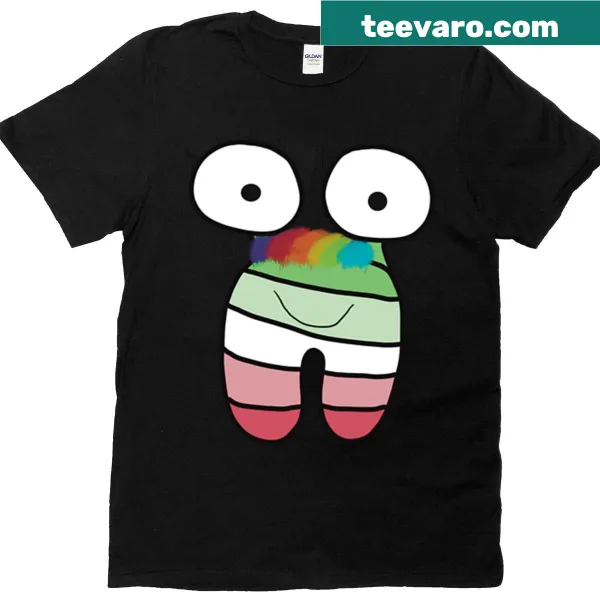 Illustrated T-shirt featuring an alien with DNA strands