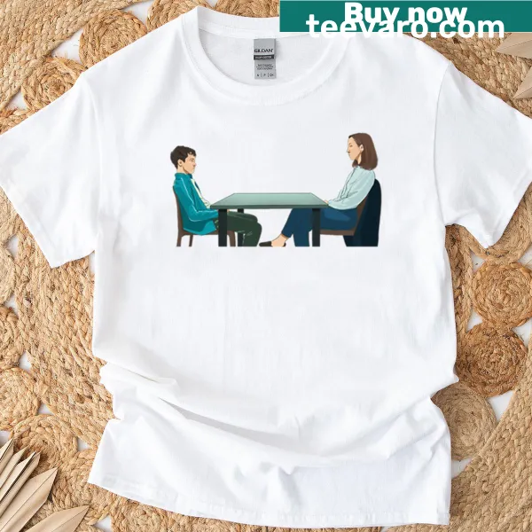 T-shirt with the word 'Adolescence' in bold typography.