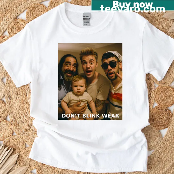 Vintage distressed t-shirt featuring Bad Bunny, Justin Bieber, and El Cigala