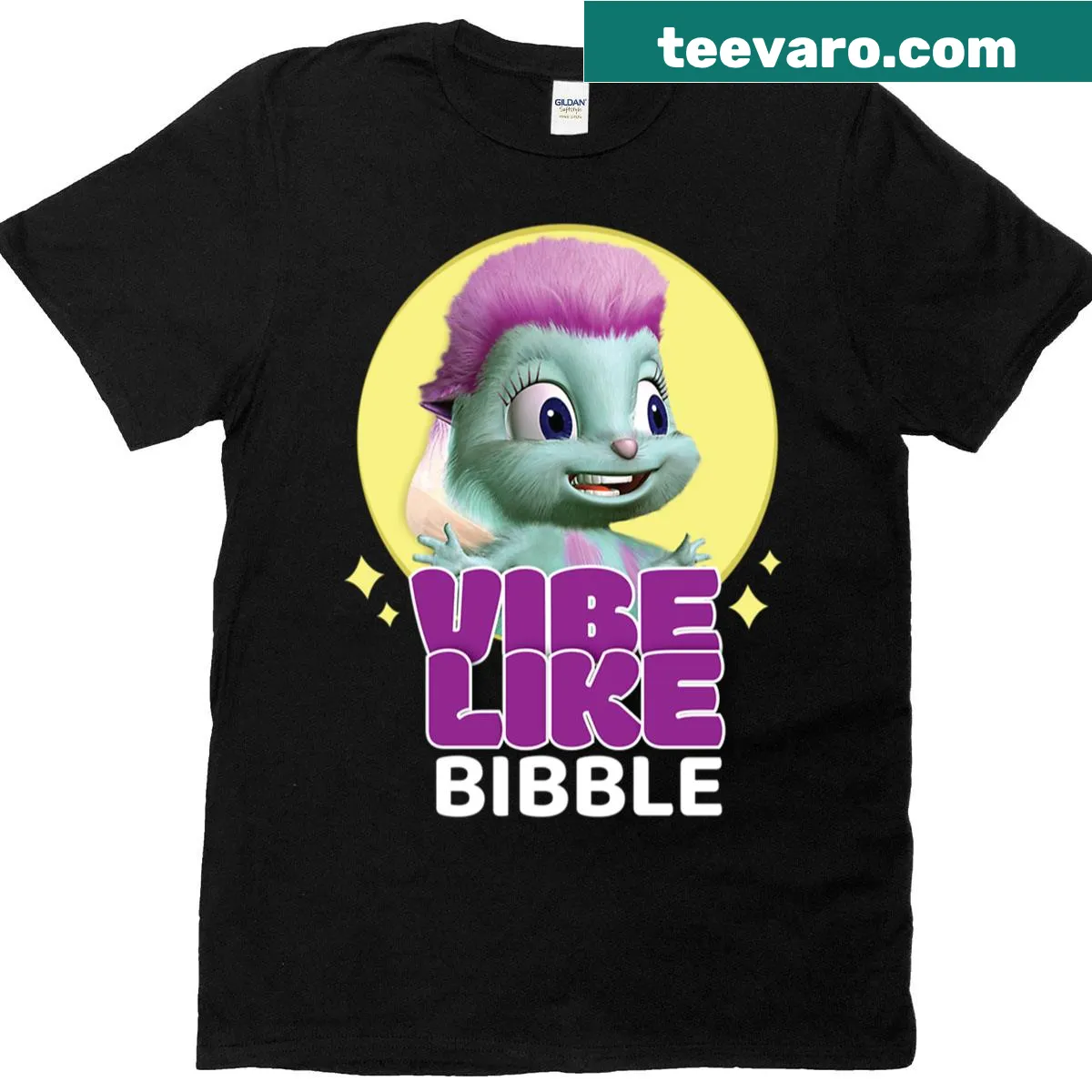 Trendy Fairytopia Vibes t-shirt featuring cute fairy-tale characters — on a men's t-shirt