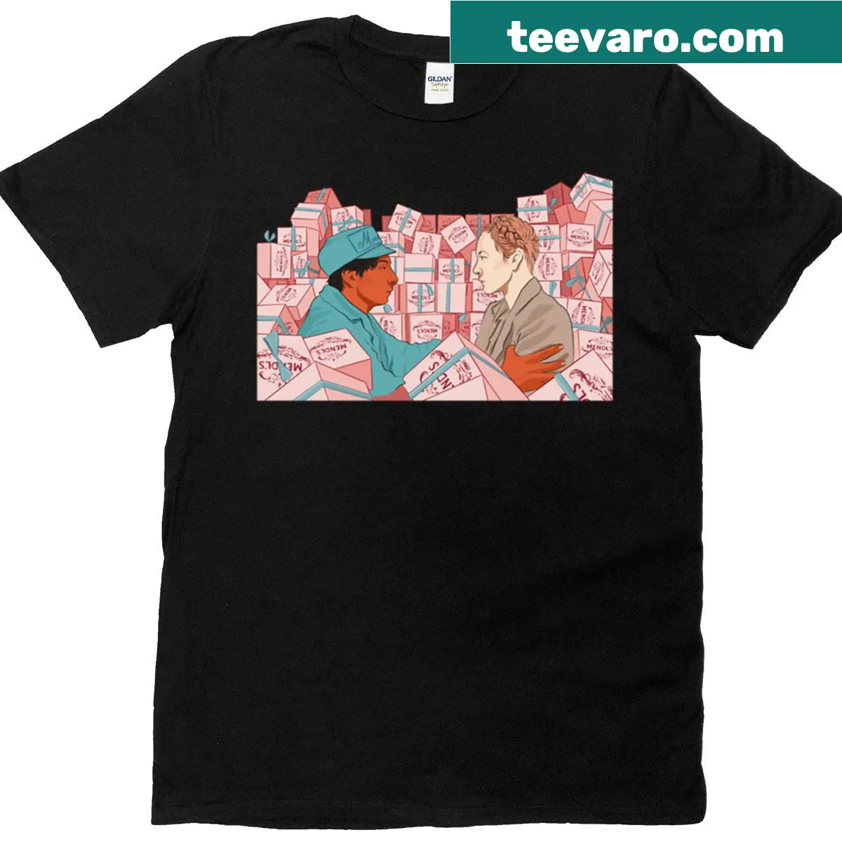 Artistic Budapest graphic T-shirt showcasing the city's charm — on a men's t-shirt