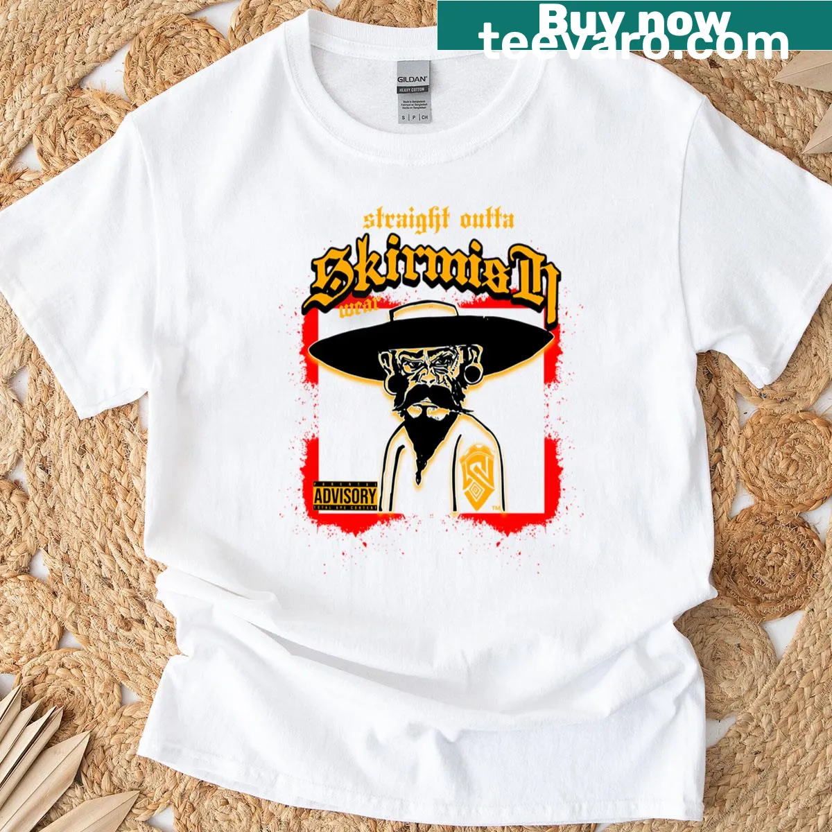 Vintage t-shirt celebrating Chicano and Latino heritage — on a men's t-shirt