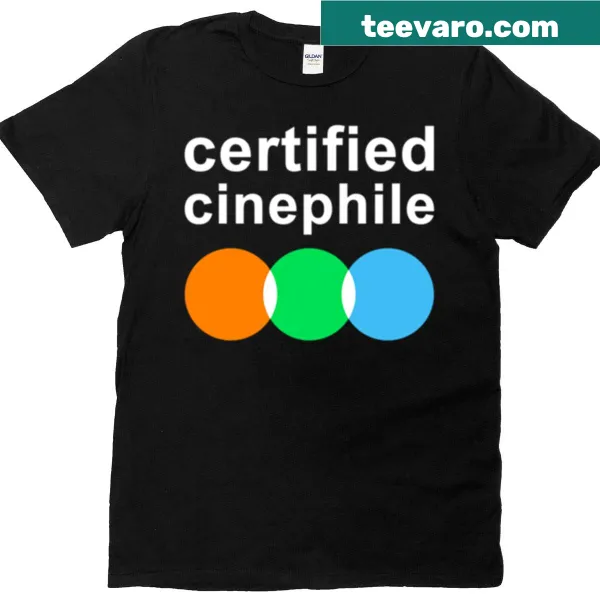 T-shirt featuring a graphic celebrating the love of cinema and Letterboxd