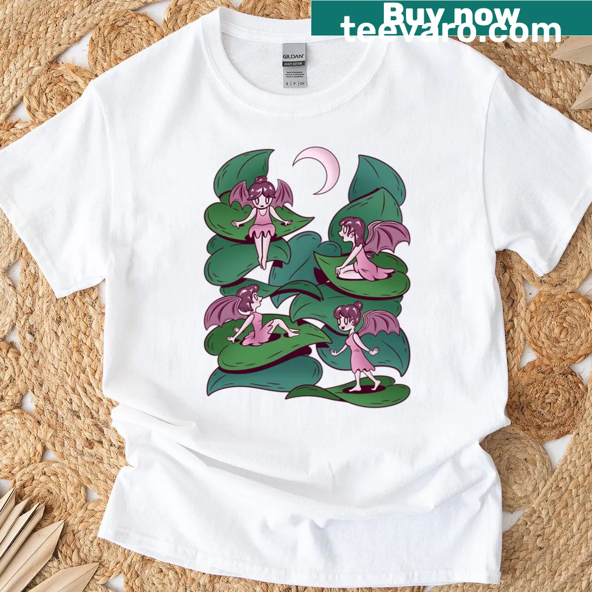 Dark fairies graphic design on a T-shirt — on a men's t-shirt