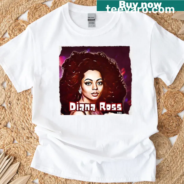 Vintage style t-shirt celebrating Diana Ross with 'The Boss' text