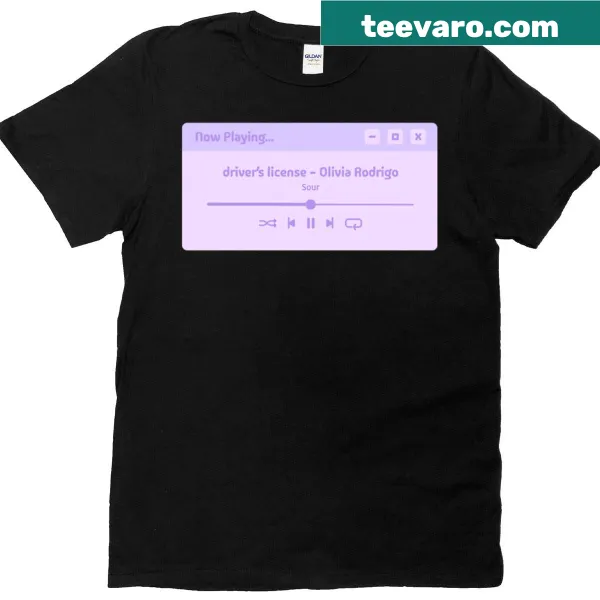 Illustrated music player window graphic T-shirt