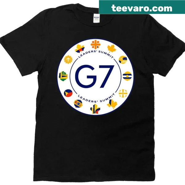 Shirt featuring G7 Leaders Summit theme with diplomatic design