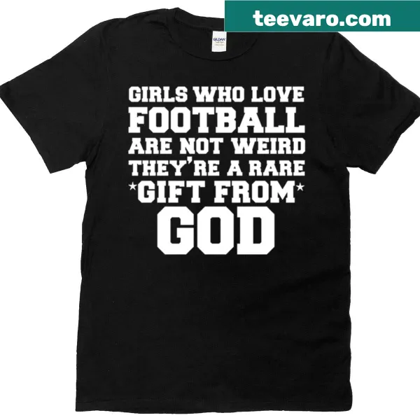 Empowering t-shirt for women who love football with supportive message