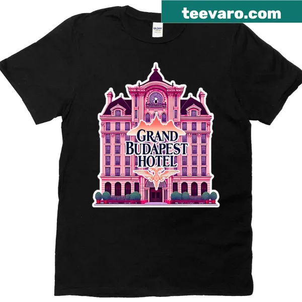 Illustrated T-shirt inspired by the Grand Budapest Hotel film
