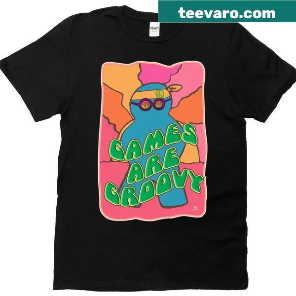 Retro art t-shirt featuring a playful board game theme