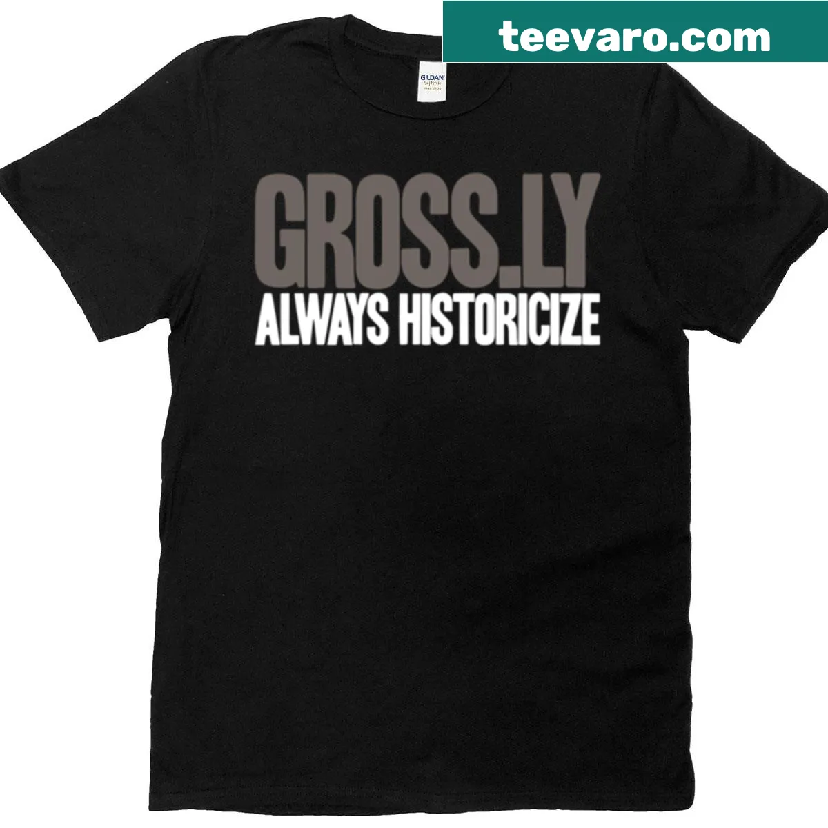 Always historicize t-shirt with striking typography — on a men's t-shirt