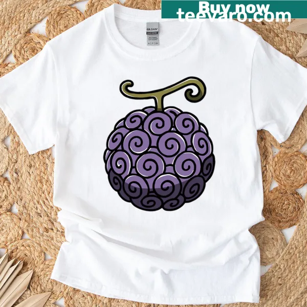 Illustration of Gum Gum Fruit on a t-shirt