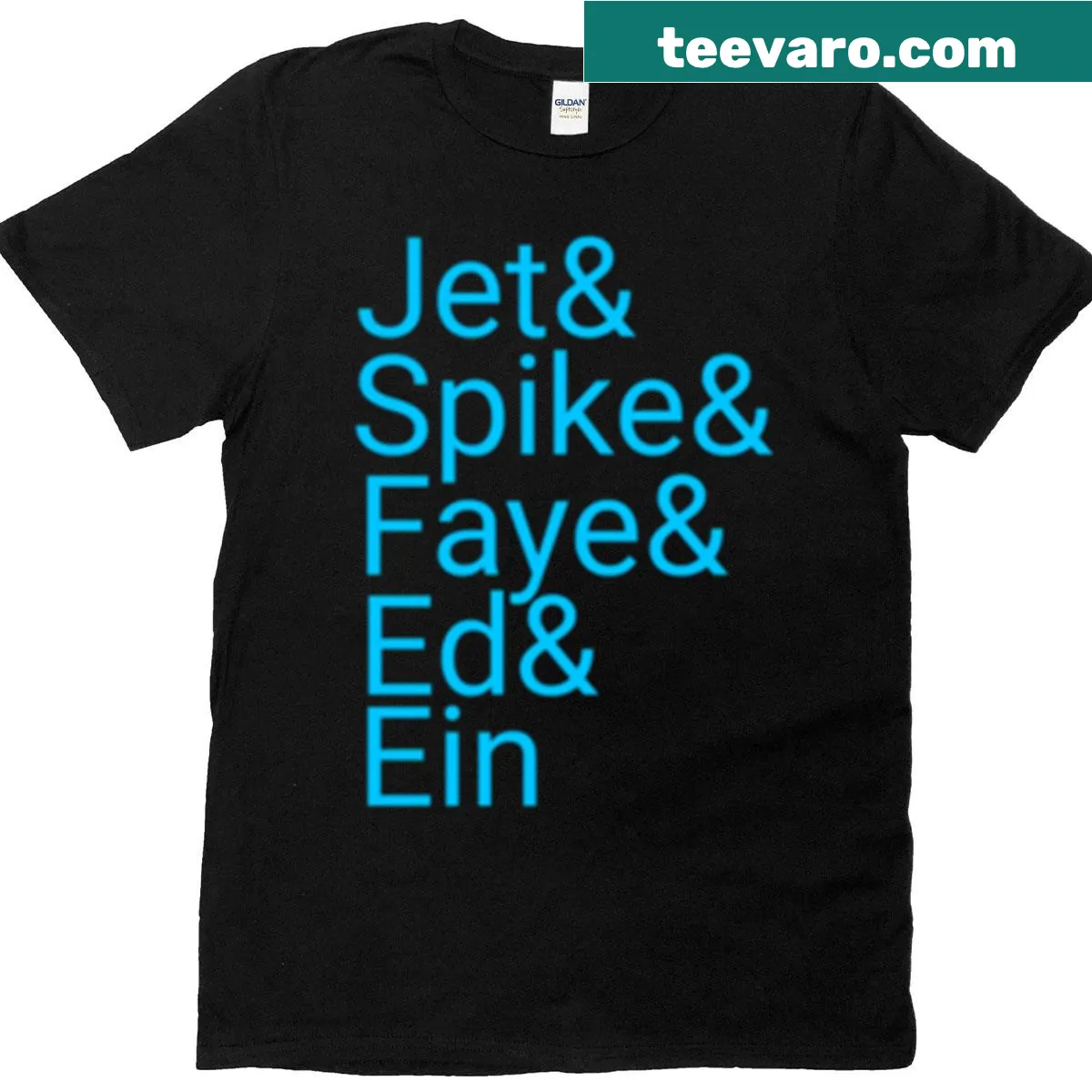 Gaming T-shirt featuring Jet Spike characters in an illustrated design — on a men's t-shirt