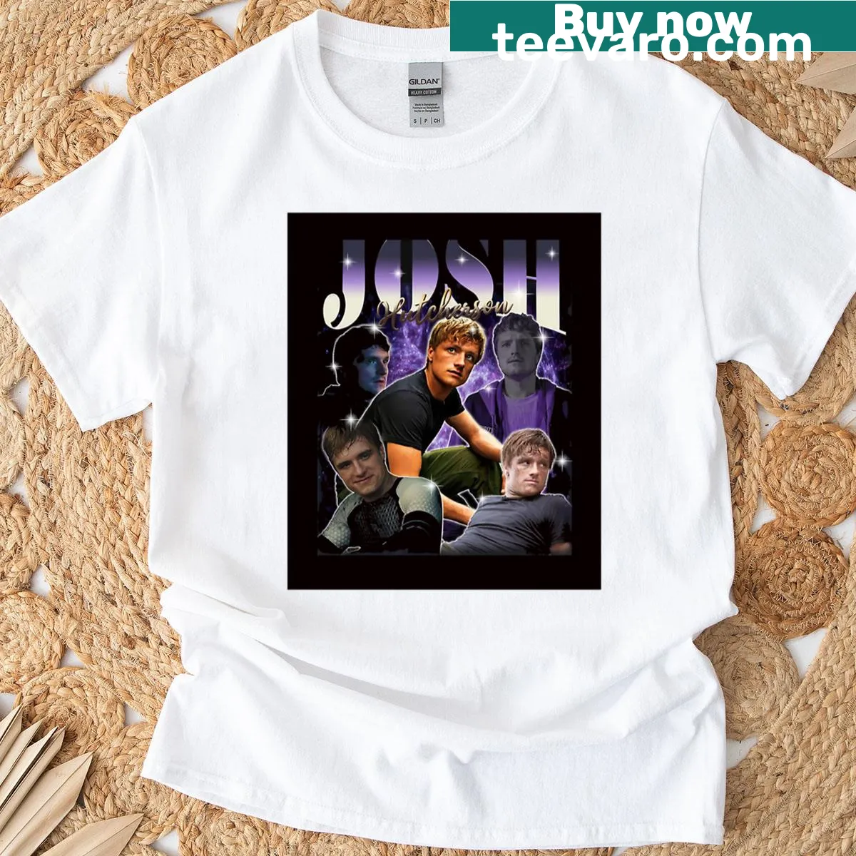 Nostalgic T-shirt featuring Josh Hutcherson from the 90s — on a men's t-shirt