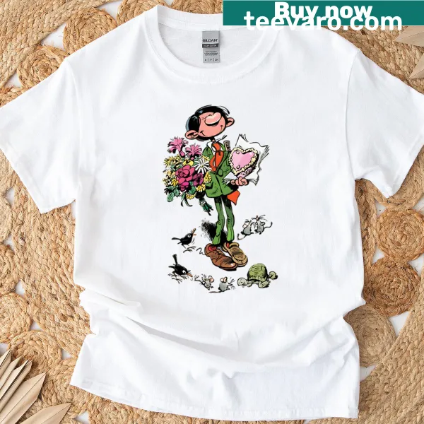 Vintage T-shirt with funny cartoon movies design for kids.