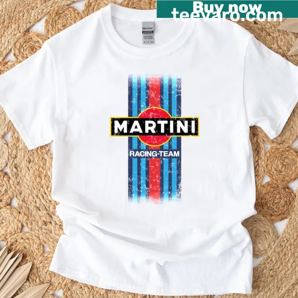 Retro T-shirt featuring the Martini Racing logo