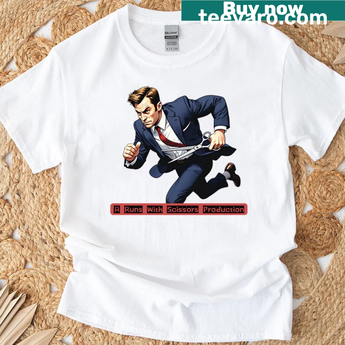 T-shirt featuring the phrase 'My Own Production Company' in bold typography — on a men's t-shirt