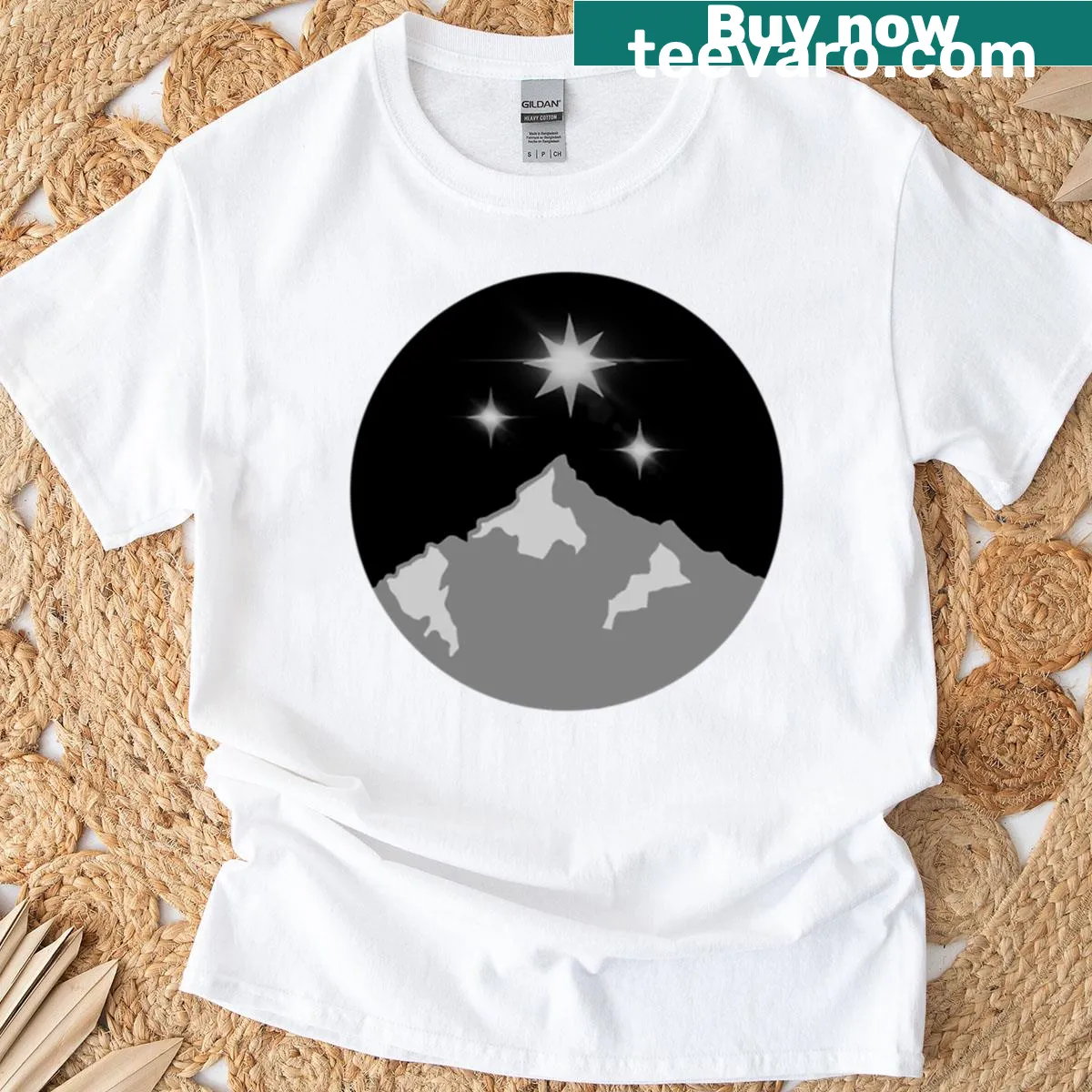 Crest design T-shirt celebrating the Night Court series for fans. — on a men's t-shirt