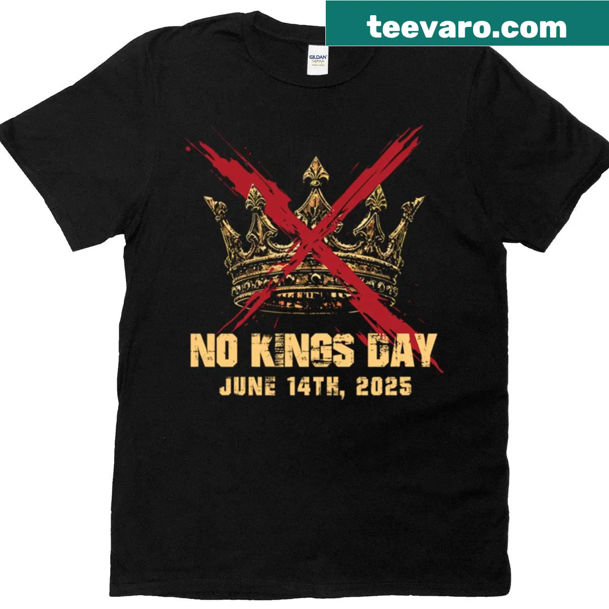 T-shirt with the phrase 'Rejecting Kings Since 1776' — on a men's t-shirt