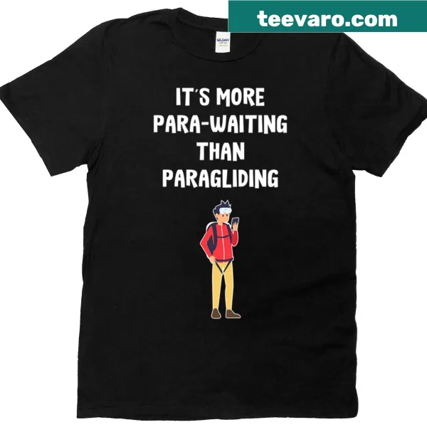 Illustration of a paraglider on a T-shirt for adventurers