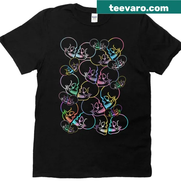 Bold skull graphic T-shirt celebrating pride and self-expression