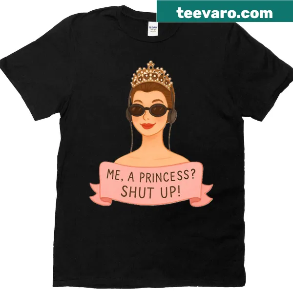 Charming T-shirt for girls featuring princess-themed graphics