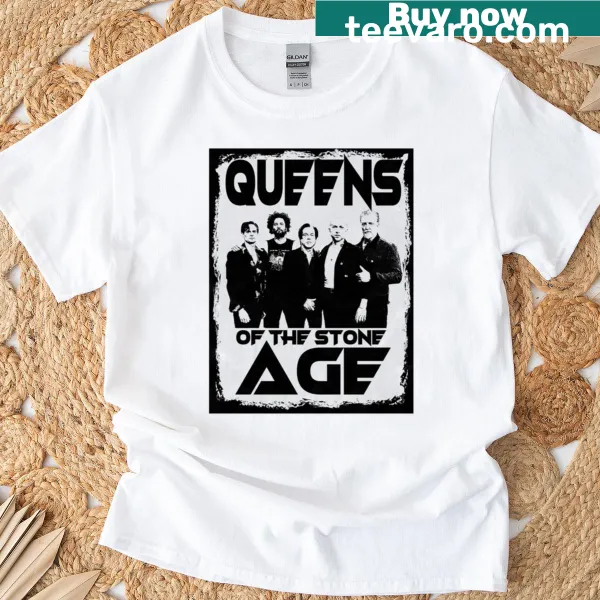 T-shirt with bold graphic celebrating Queens of the Stone Age