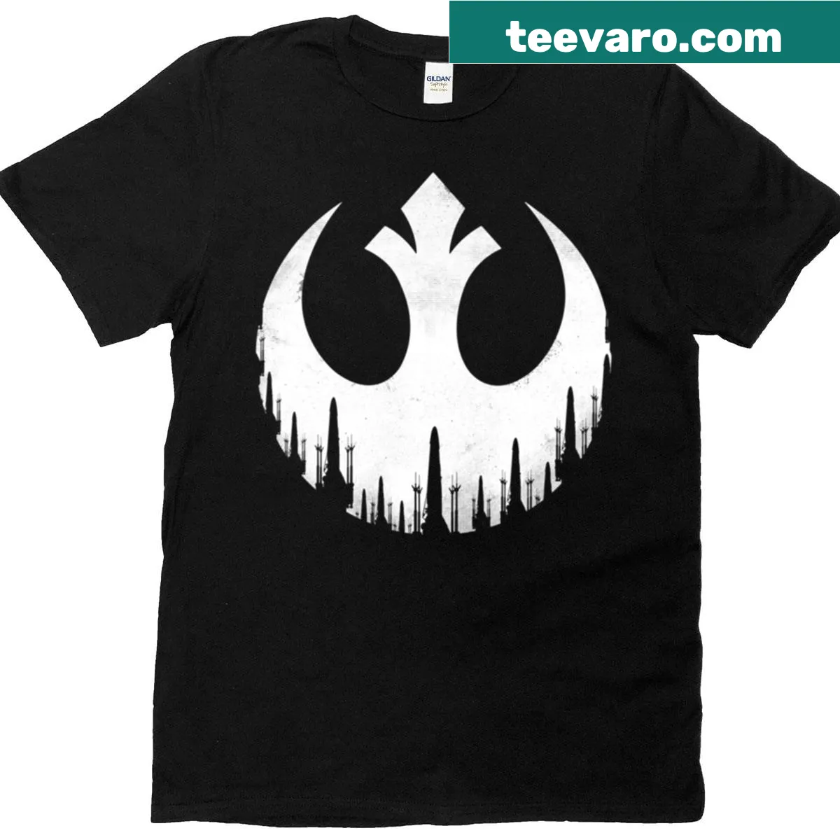 T-shirt with bold wing graphic symbolizing rebellion — on a men's t-shirt