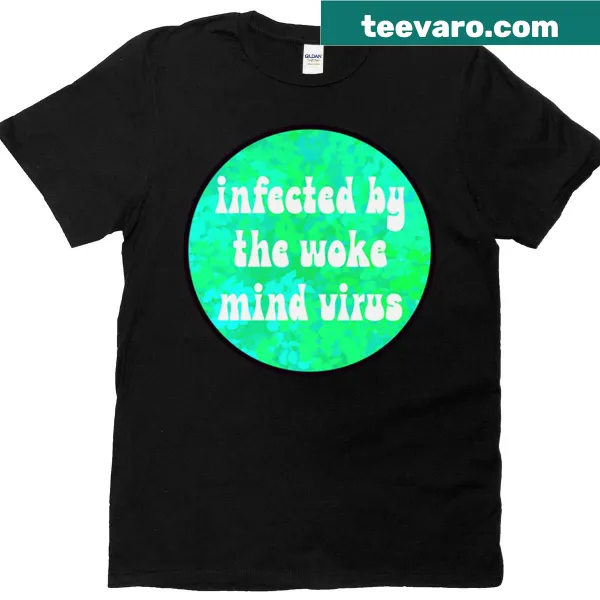Woke Mind Virus graphic T-shirt with bold typography