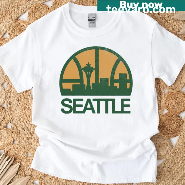 Seattle Sonics T-shirt featuring the team's iconic logo