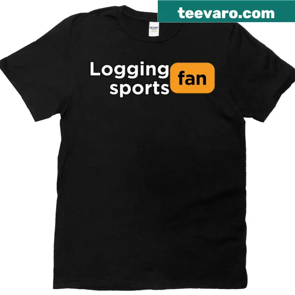 Obstacle logging sports T-shirt with a playful design